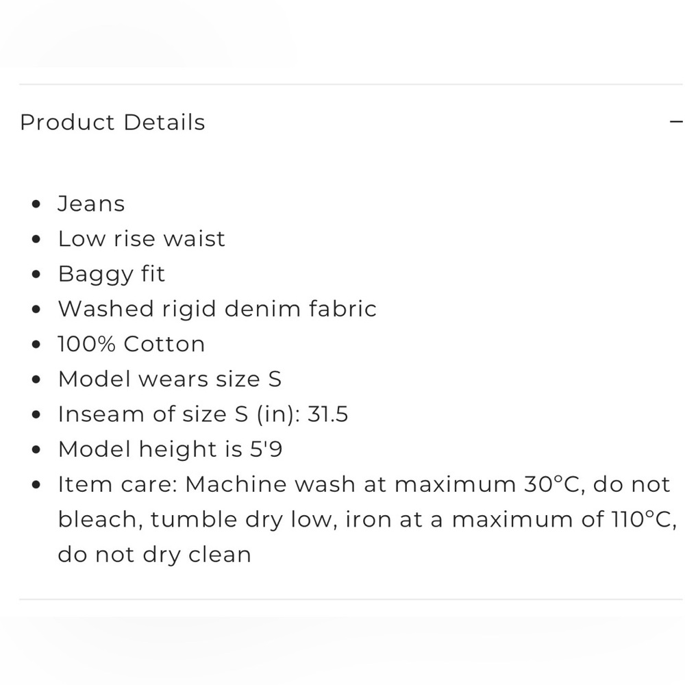 Edikted Raelynn Washed Low Rise Baggy/ Blue wash - Picture 10 of 11